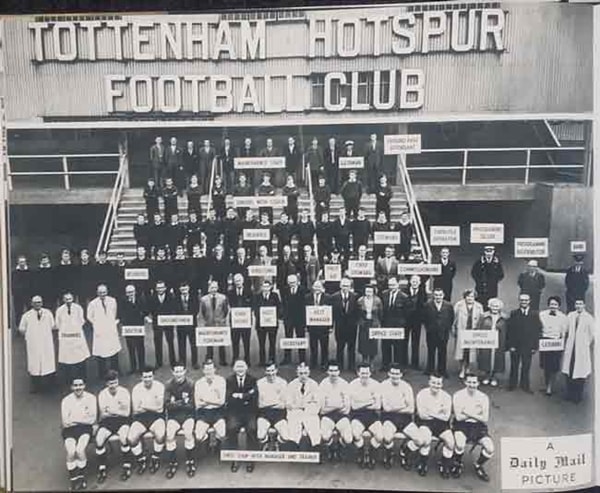 Foto storica staff Tottenham 1961